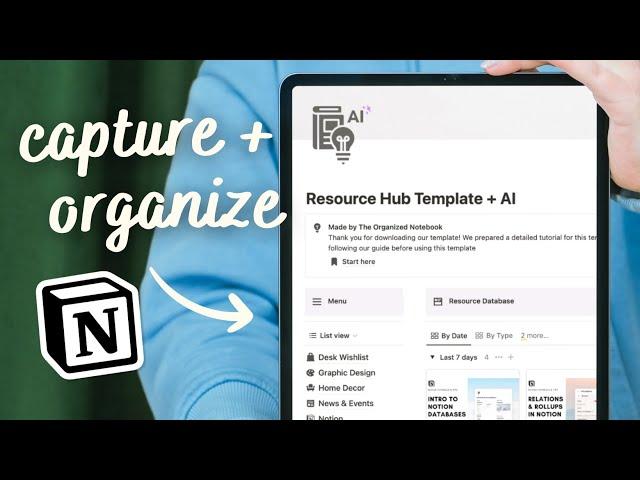 Your Knowledge in One Place: Organize like a Pro in Notion | Template Tour