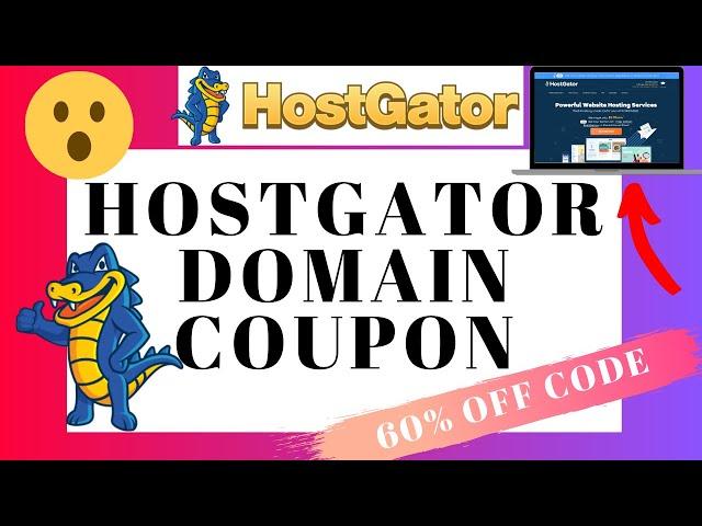 Hostgator Domain Coupon Code 2023 | Domain Name Discount