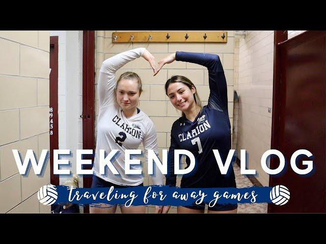 traveling for away volleyball games | VLOG