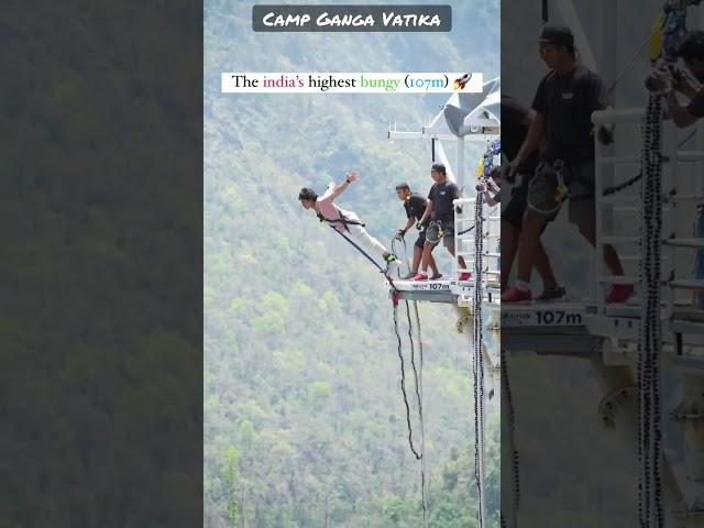 bungee jumping highest in india ️ Rishikesh