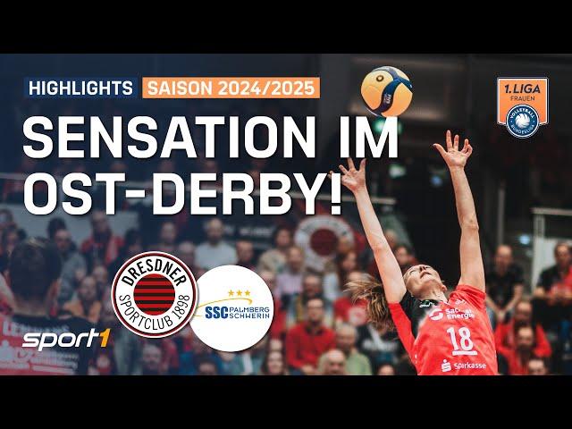 Schwerin überrascht den Tabellenführer!  | Match Highlights | 1. Volleyball Bundesliga Frauen