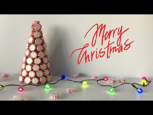 DIY Peppermint Candy Cone Christmas Tree|Christmas Decoration Crafts