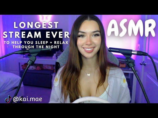 ASMR  Longest Stream Ever to Help You Sleep + Relax Through the Night (Twitch VOD)