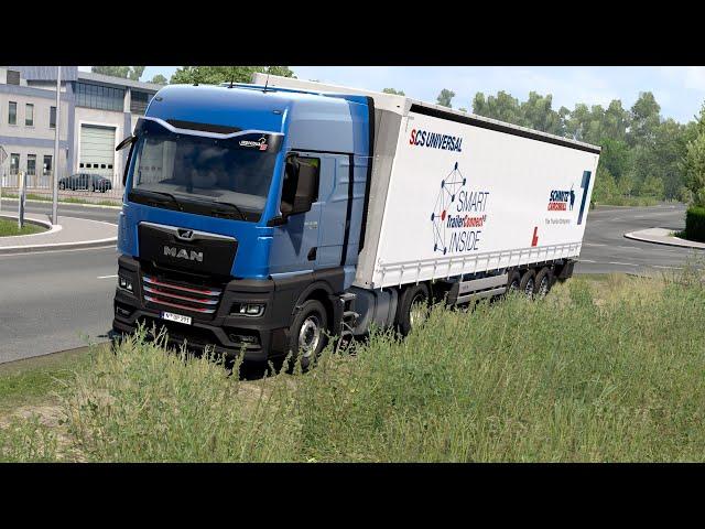 ETS 2 - MAN TG3 TGX Transporting Milk from Magdeburg Part 1