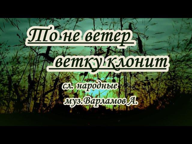 То не ветер ветку клонит- караоке (-2)(Полный текст)