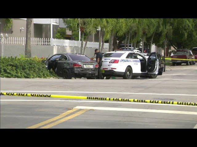 Miami police sergeant injured in auto accident