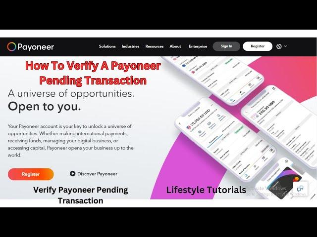 How To Verify A Payoneer Pending Payment Transactions