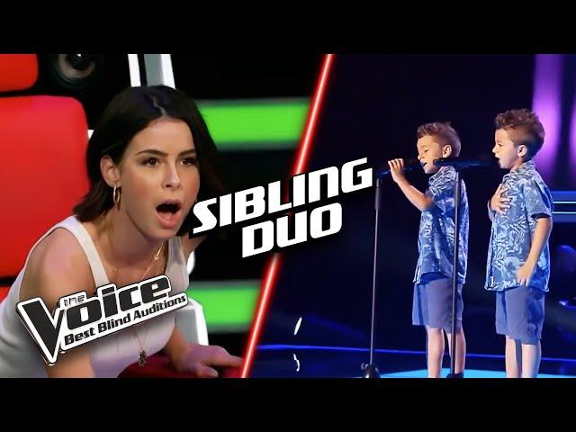 The cutest SIBLINGS | The Voice Best Blind Auditions