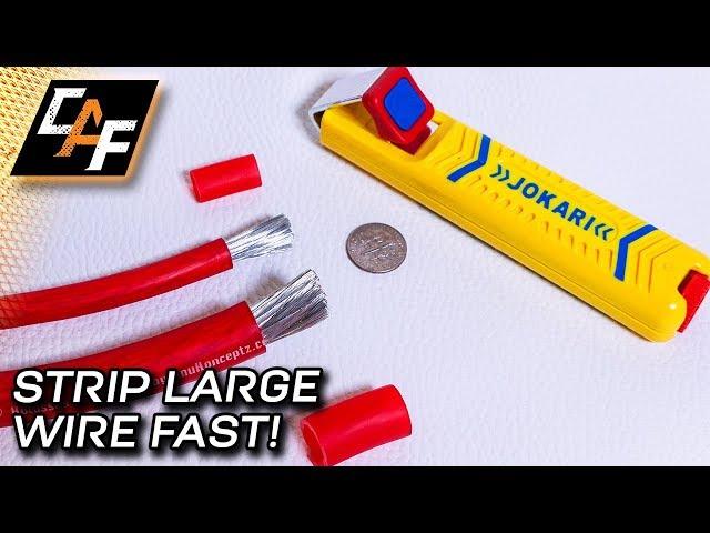 Strip LARGE Wires FAST! Professional Wire Stripping Tool