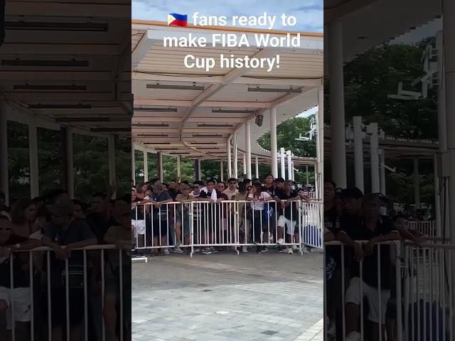 The fans are ready to make history tonight at the Philippine Arena 