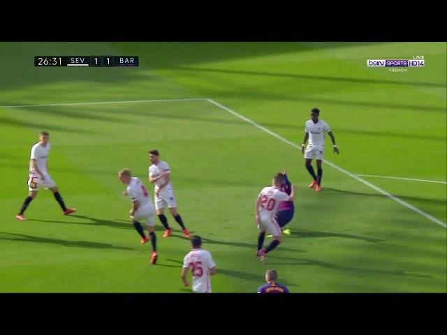 Messi Volley goal vs Sevilla