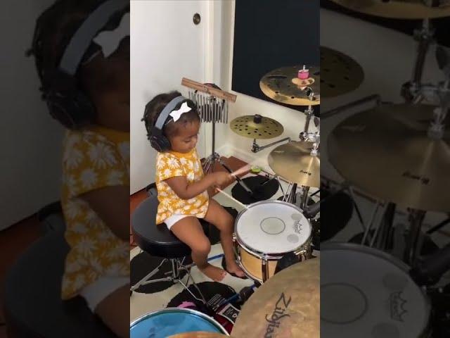 Kid drummer Shia is Dua Lipa’s new drummer!  #shorts | Wilson World