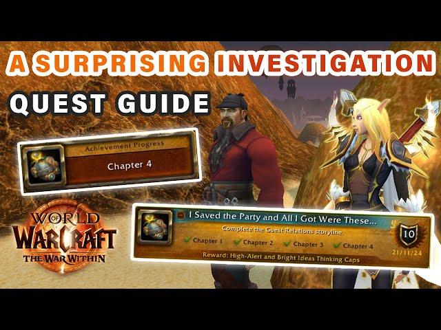 How to do "A Surprising Investigation" Quest | 20th Anniversary Event ► WOW: The War Within