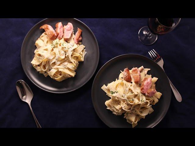 Uchef 煎鴨胸佐巴薩米克奶油寬麵