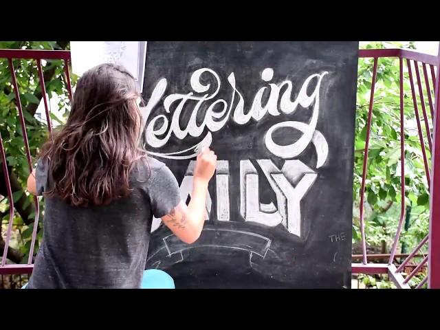 How To Do Chalk Lettering in 7 EASY Steps - Jimbo Bernaus - Lettering Daily