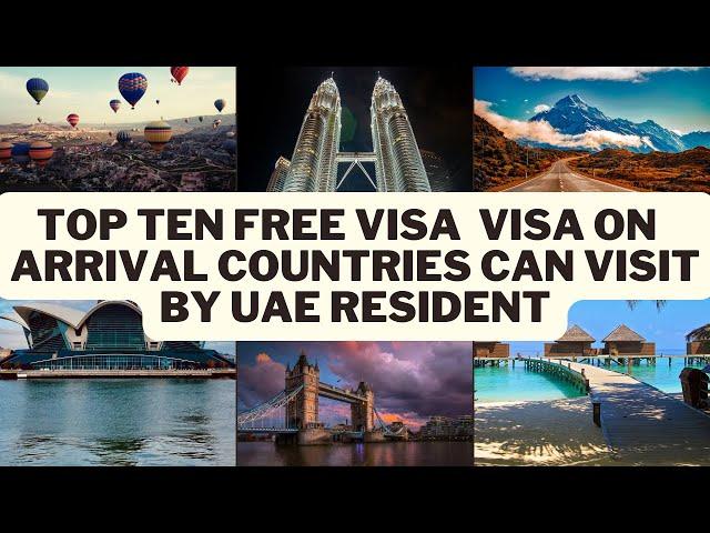 Top 10 Visa-Free & Visa On Arrival Countries for UAE Resident Holders | INDIA | PAKISTAN | PHILIPPs