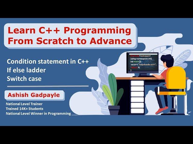 #16 if else ladder in statement in C++ | switch case in C++ | find grade of student | check vowel