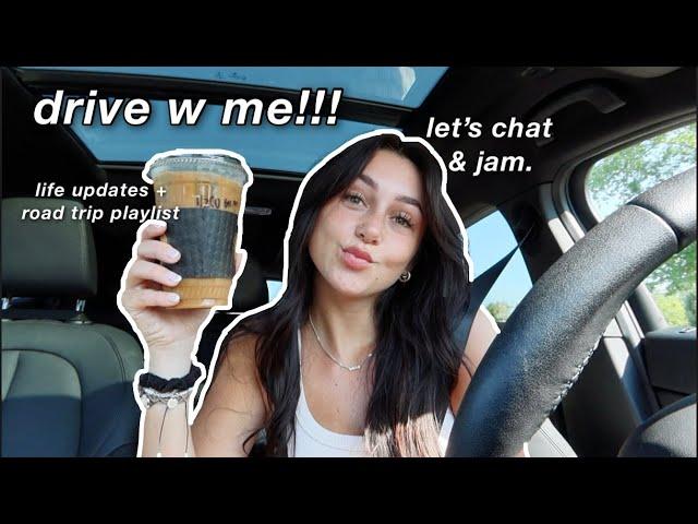 DRIVE WITH ME + my summer/roadtrip playlist!