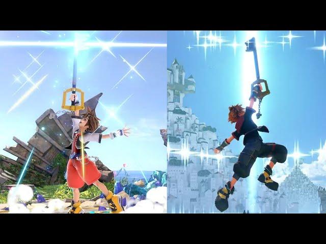 Sora's Smash moveset vs the original games