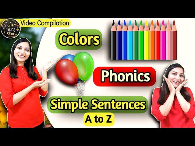 Colors | Phonics | Simple Sentences | Video Compilation | WATRstar