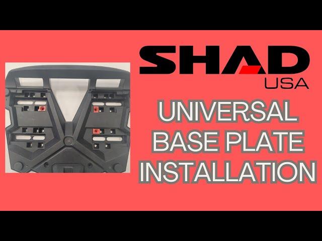 SHAD Universal Base plate installation for SH48-sh50-SH58x - SH59x and Terra Top cases.