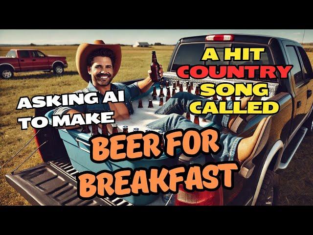 Asking Ai To Make A Hit Country Song Called "Beer For Breakfast"! - Lyric Video