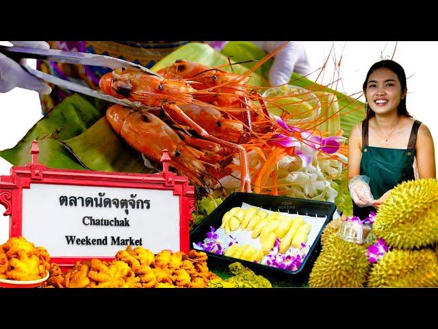 Bangkok Street Food Tour at Chatuchak Weekend Market | Must-Try Thai Delicacies | ตลาดนัดจตุจักร曼谷美食