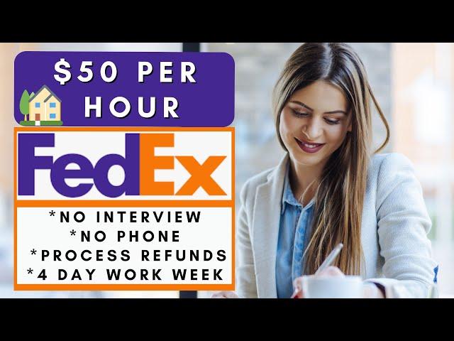 Fedex is Hiring Remote! No Interview No Phone | Remote Work From Home Jobs 2025