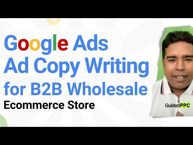 Google Ads Ad Copy Writing for A B2B Wholesale Ecommerce Store by GuidedPPC