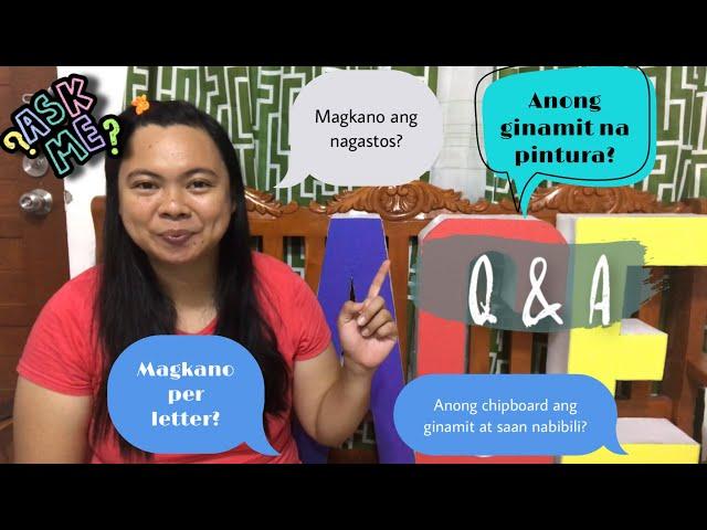 DIY Letter Standees || Answering Questions about Letter Standees || How and What? || Pang-Negosyo