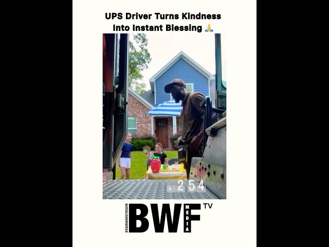 Sweetest Surprise Ever: UPS Driver Stuns Kids at Lemonade Stand 