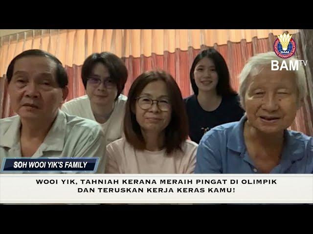 Family members of Aaron Chia-Soh Wooi Yik send heartfelt wishes | Tokyo 2020 | Post-tournament