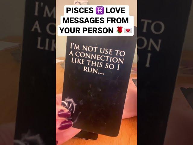 PISCES ️ LOVE MESSAGES FROM YOUR PERSON(PISCES LOVE TAROT READING)