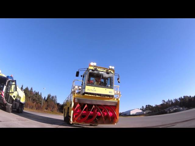 Tv1360 Worlds largest snowblower at Flesland Airport