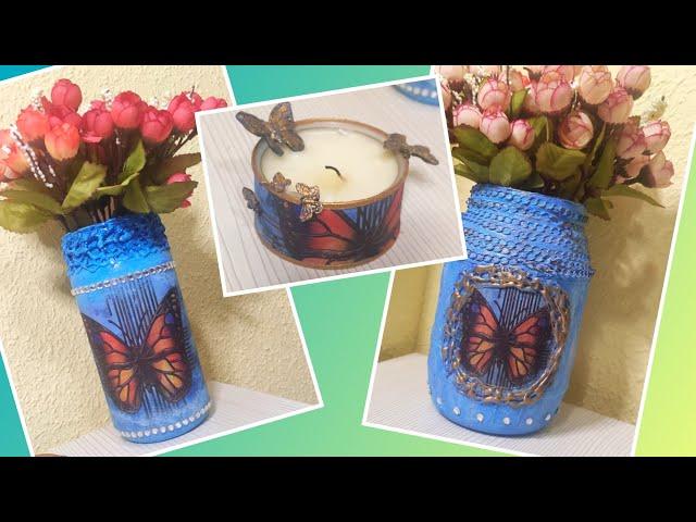 3 Ideas with GLASS JARS / RECYCLING of glass jars and CANS