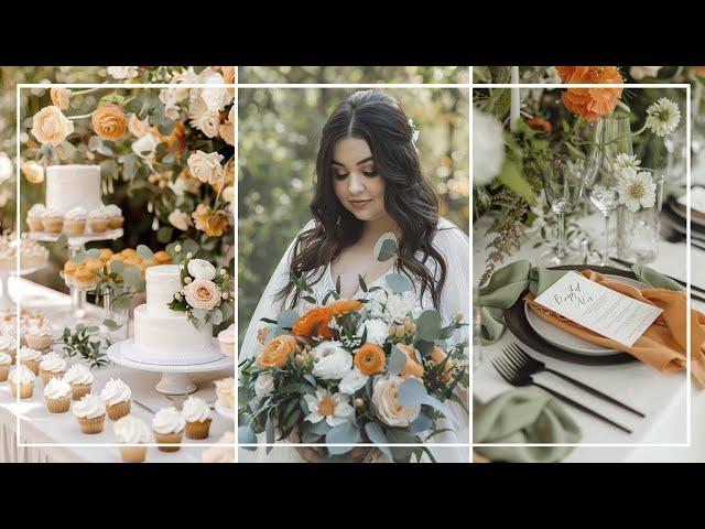 Wedding Decoration Ideas  | Stunning Orange & Green Decor Inspiration