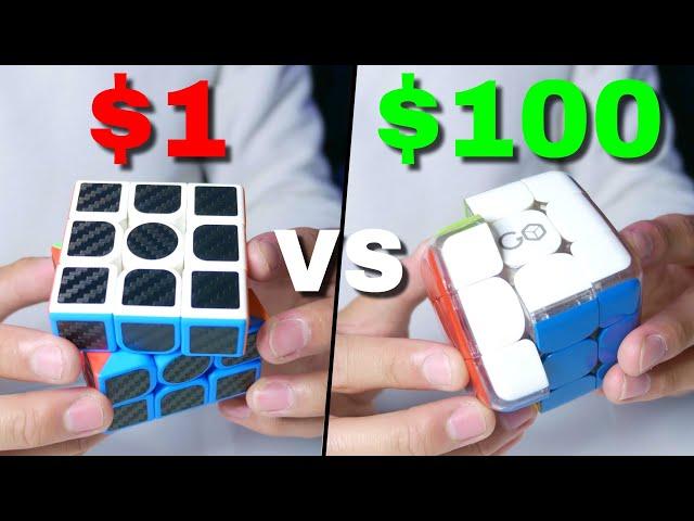 $1 Versus $100 Speedcube!!