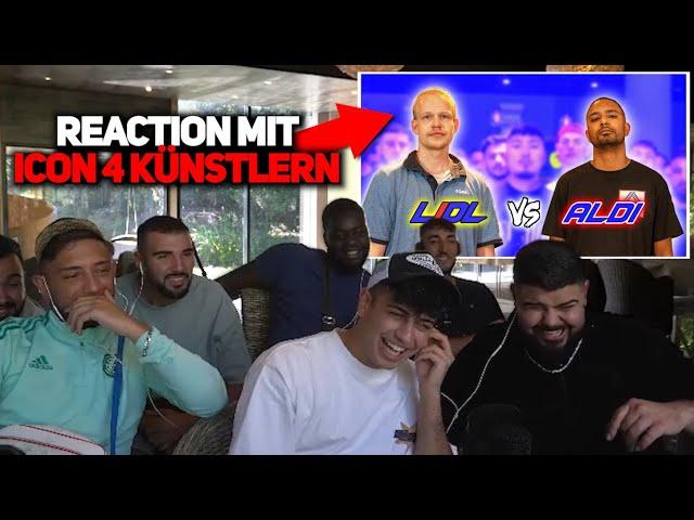 LACHFLASH MIT ICON 4 KÜNSTLERN  LIDL vs. ALDI | Reaction mit BOBBY VANDAMME, TANO, OBBY, MOWGLI