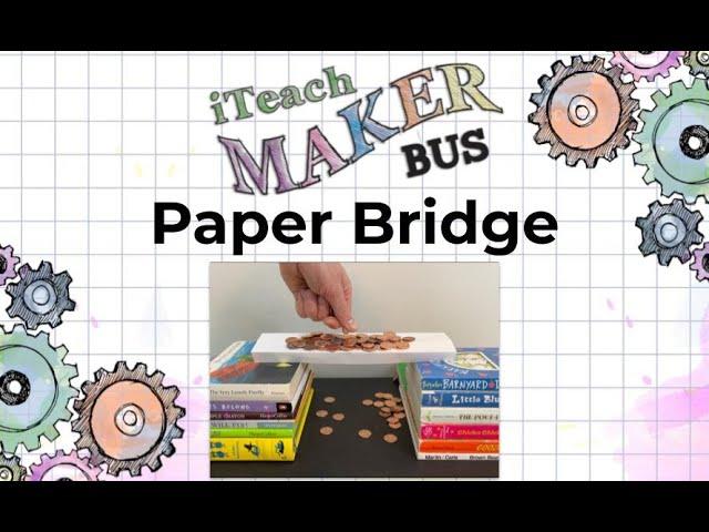 How to make a PAPER BRIDGE!