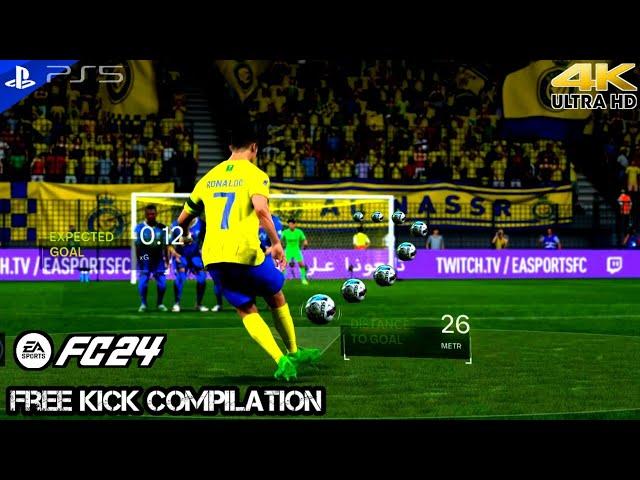 EA FC 24 - Top Goals Free Kick Compilation #1 | PS5 [4K 60FPS]