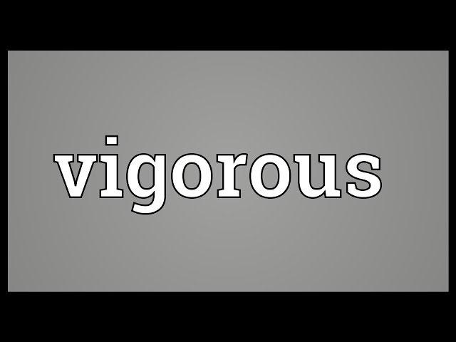 Vigorous Meaning