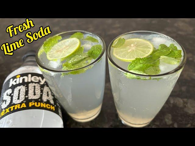 Fresh Lime Soda Recipe | How to make Fresh Lime Soda | Lemon Soda Recipe | Kinley Soda