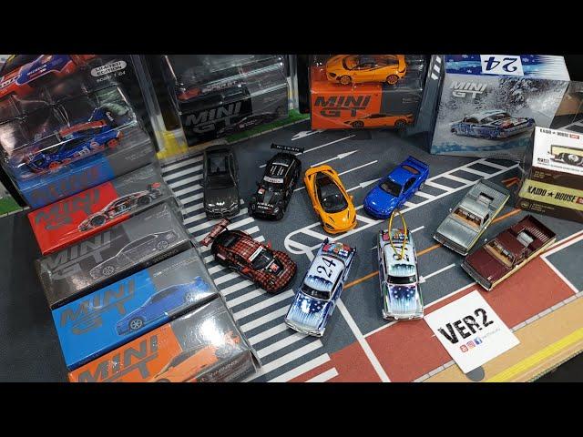 Ver2 MiniGT Drop Ep54 R34 V-Spec 911 GT3 R 750s i7 XMAS Lincoln Capri & SuperGT Z!