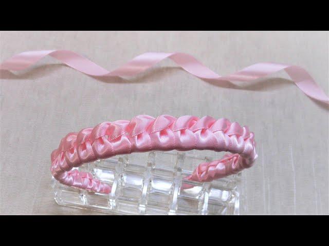 DIY Ribbon Crafts - How to Make a Braided Headband with Satin Ribbon - Amazing Plait Ribbon Hairband