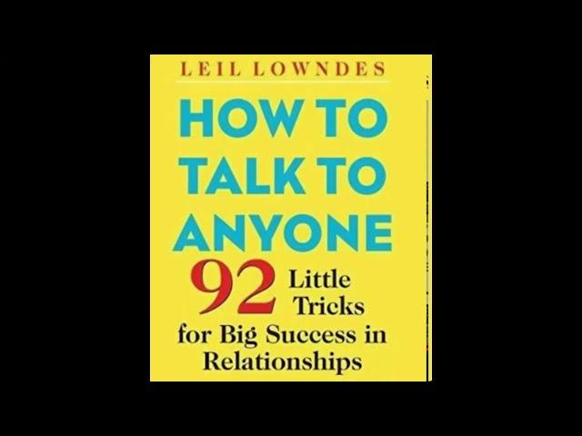 How to Talk to Anyone - leil lowndes