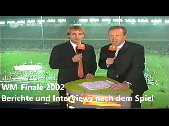 ZDF 30.06.2002 - Komplette Nachberichterstattung zum verlorenen WM-Finale gegen Brasilien