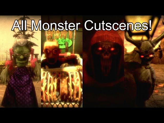 All Monster/Boss Cutscenes - Monster Madness: Battle For Suburbia