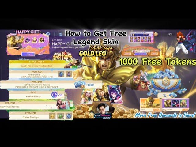 How to Get Free Saint Seiya Gold Leo and 1000 Limited-Time Tokens in Honor of Kings