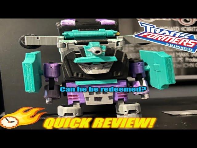 Transformers Animated Deluxe Class Dirt Boss! (Quick Review!)