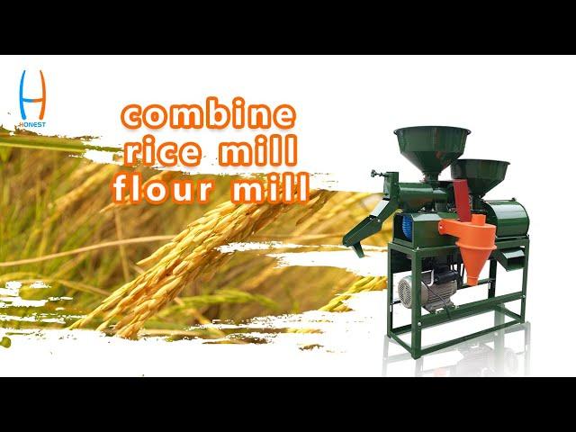 6N40X 6FP180M combine rice mill with wheat flour mill